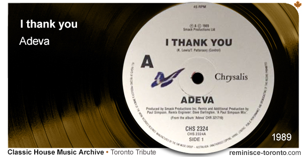 I thank you – Adeva (1989)